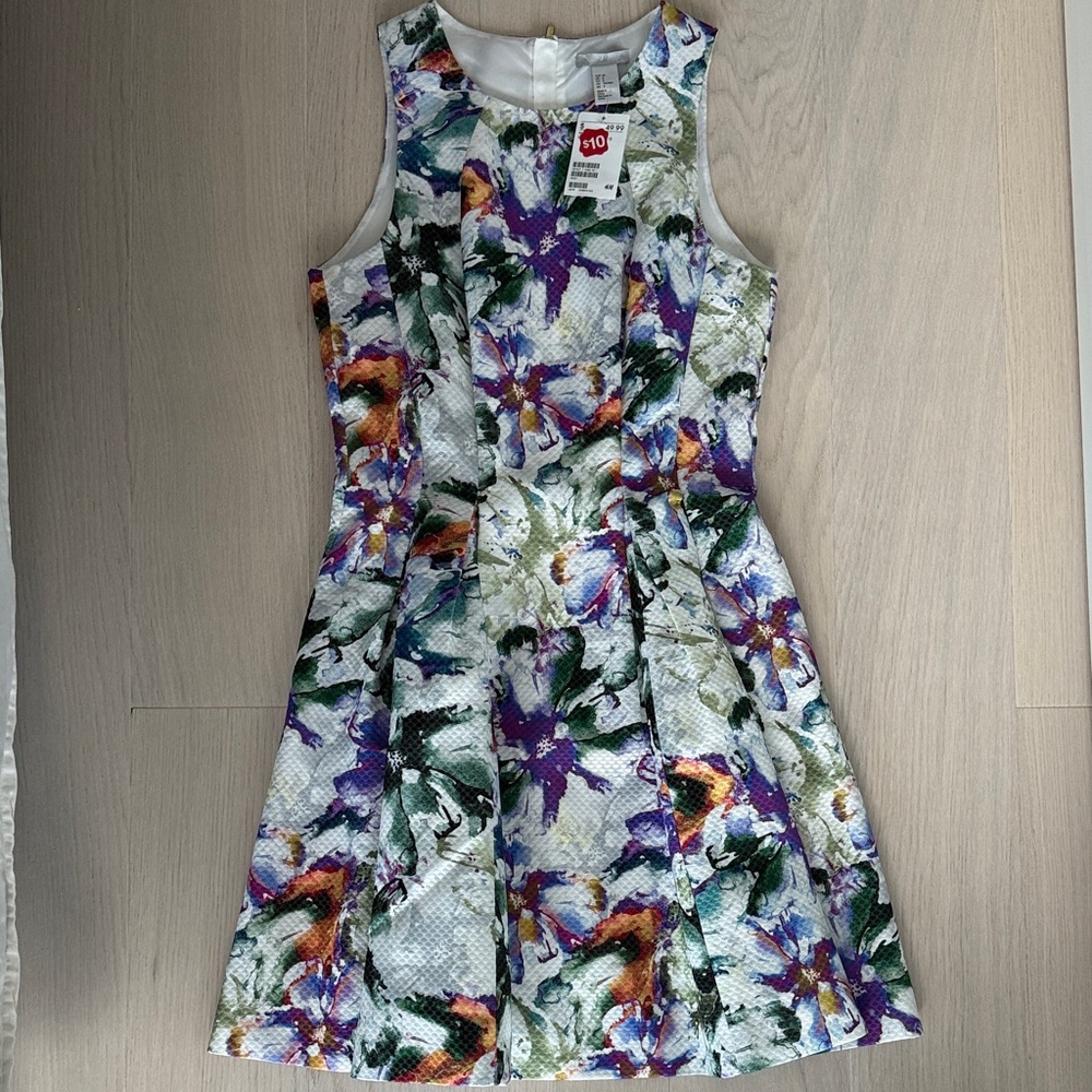 H&M Floral Watercolor Mini Dress